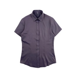 Design Solid Gray Waist-Slimming Shirt Customized Professional Suit Matching Shirt Company Uniform Team Uniform Shirt Specialty Store R383 Design Solid Gray Waist-Slimming Shirt Customized Professional Suit Matching Shirt Company Uniform Team Uniform Shirt Specialty Store R383